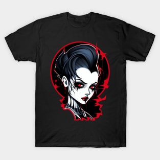 Goth Girl Demon Rockabilly T-Shirt